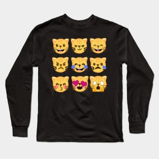 Cat moods Long Sleeve T-Shirt